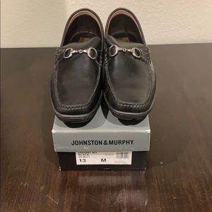 Johnston & Murphy Durant Bit Black Loafers